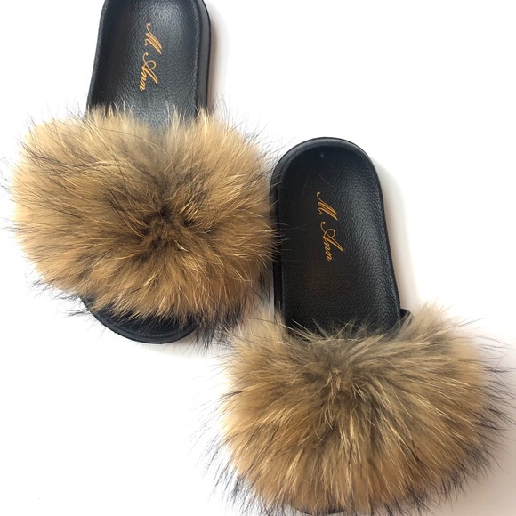 New arrivals fluffy slippers tan - Picture 5 of 5